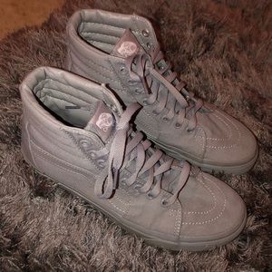 All Grey High Top Vans